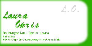 laura opris business card